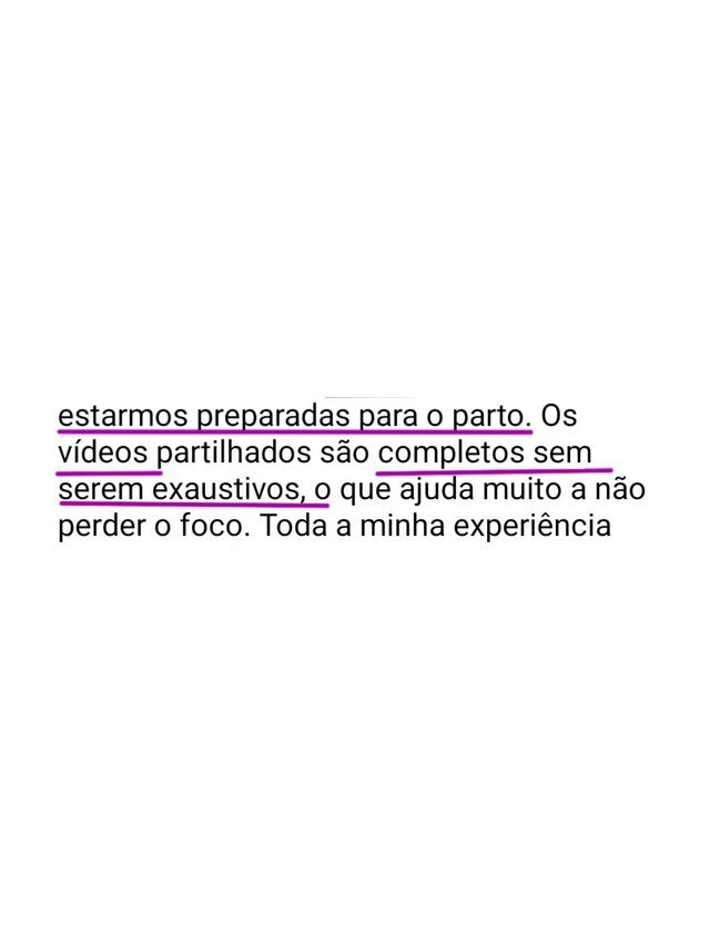 Mensagem de uma aluna sobre o guia